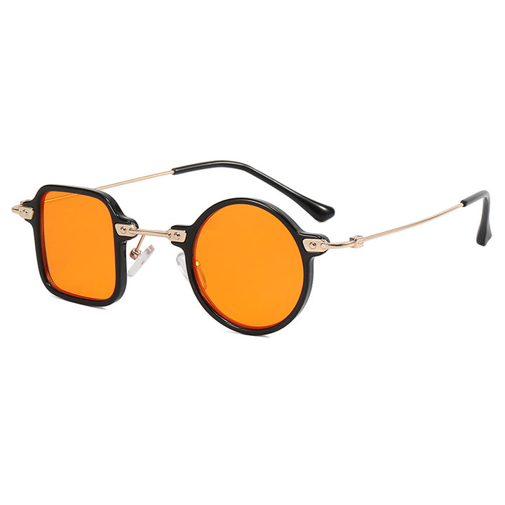 Dame elegant rund hybridbrille med kvadratisk design Luvikno