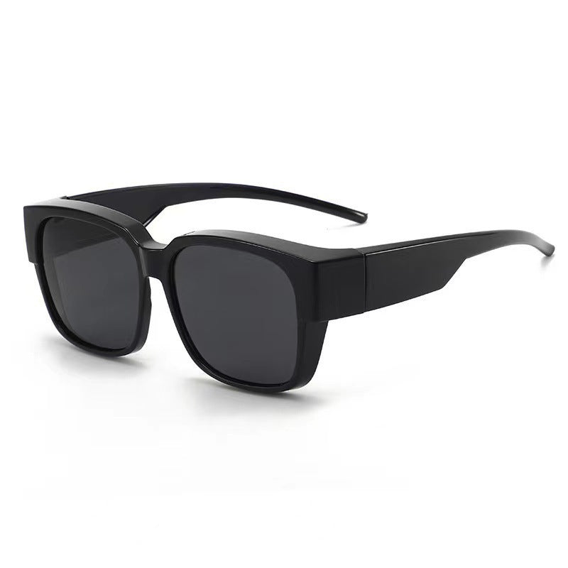 Dame oversized solbrille med geometrisk design Luvikno