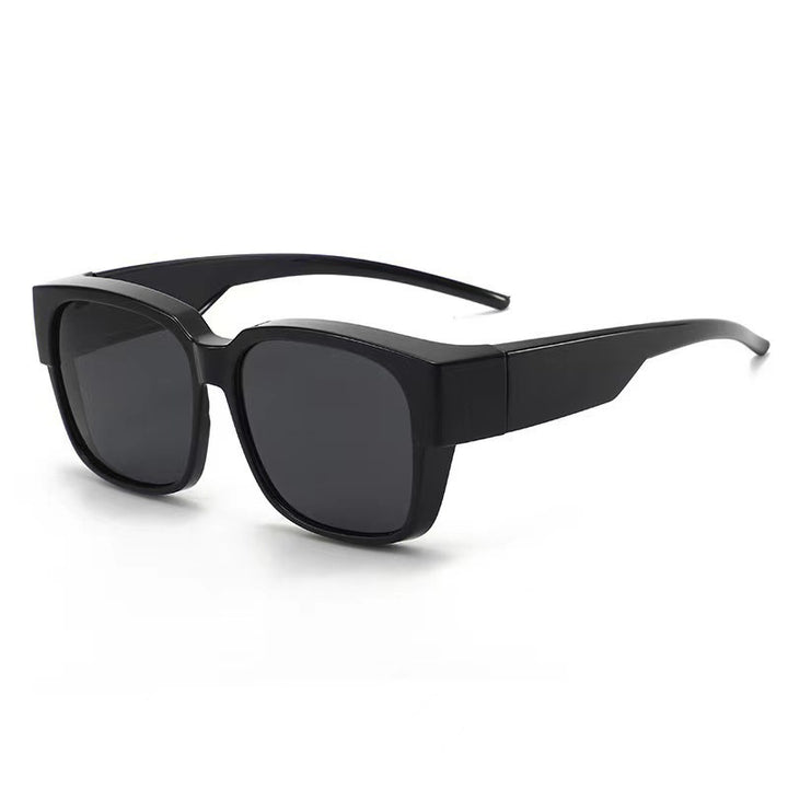 Dame oversized solbrille med geometrisk design Luvikno