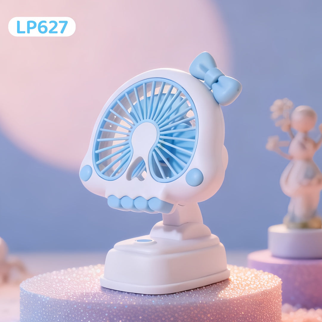 Damer bærbar bordvifte i kreativt hodeskalledesign Luvikno