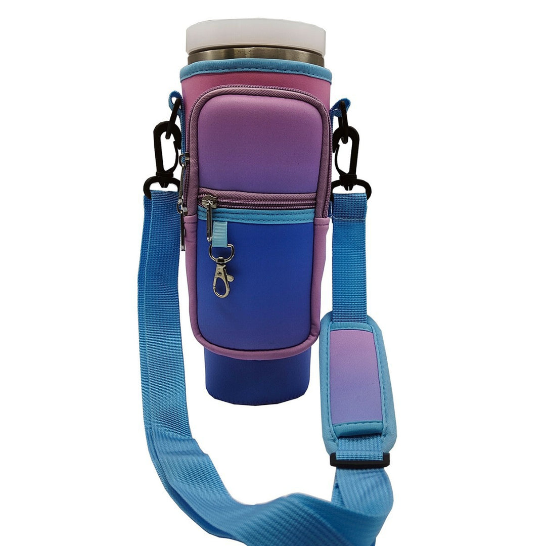 Dame moderne og glitrende drikkeflaske med skulderveske Luvikno