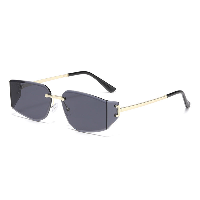 Dame elegant solbrille med høyverdig geometrisk design Luvikno