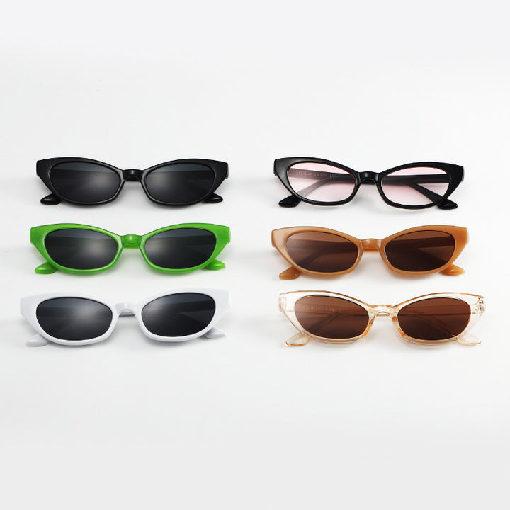 Dame cat-eye solbriller med moderne design og UV-beskyttelse Luvikno