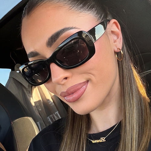 Dame moter Cat-Eye solbriller med beskyttende UV-filter og elegant design Luvikno