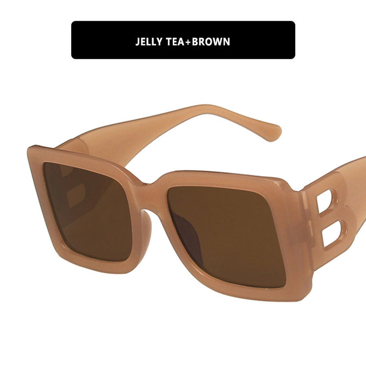 Dame moteriktig solbrille i trendy leoparddesign Luvikno