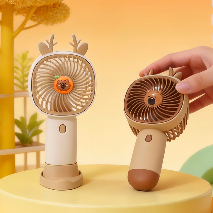 Dame Bærbar Mini-Vifte med søtt design Luvikno