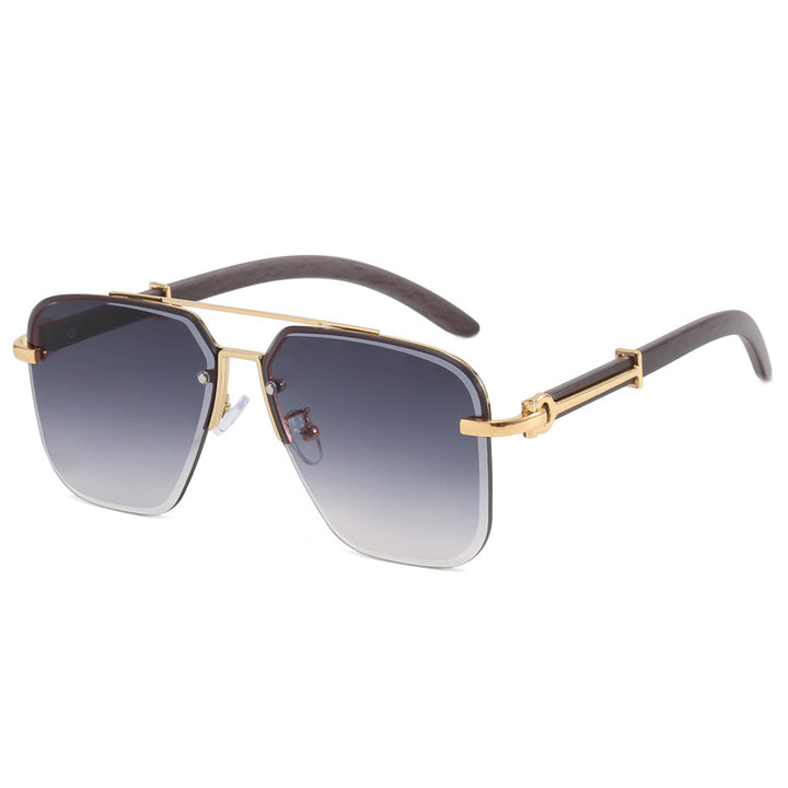 Dame Stilig Solbrille i elegant metallramme Luvikno