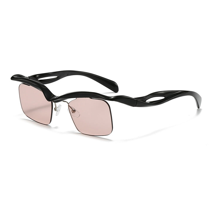 Dame moteriktig solbrille med innovativ ramme Luvikno