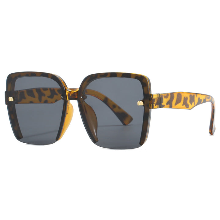 Dame oversized solbriller med stilig, moderne ramme Luvikno
