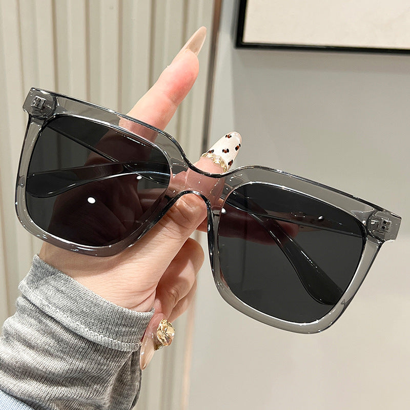Dame oversized solbriller med matt ramme Luvikno