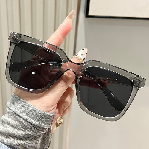 Dame oversized solbriller med matt ramme Luvikno