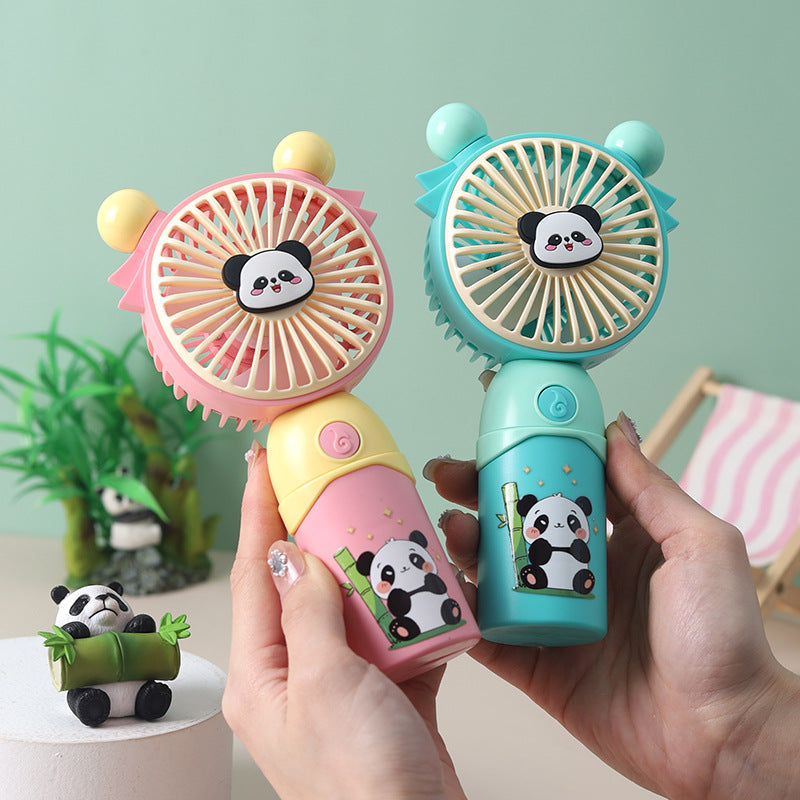 Dame Bærbar Mini Vifte med søtt Panda-motiv Luvikno