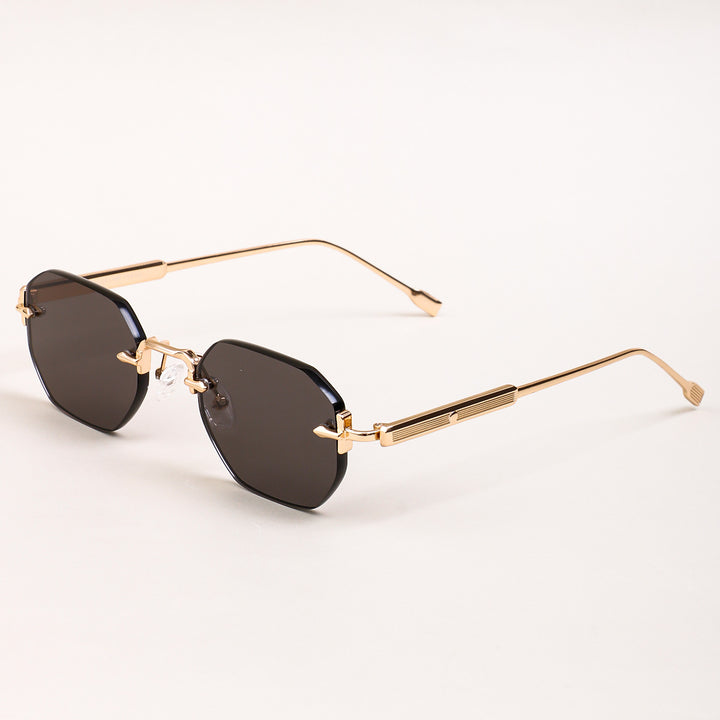 Dame solbrille med elegant åttkantet ramme og komfortable nesepads Luvikno