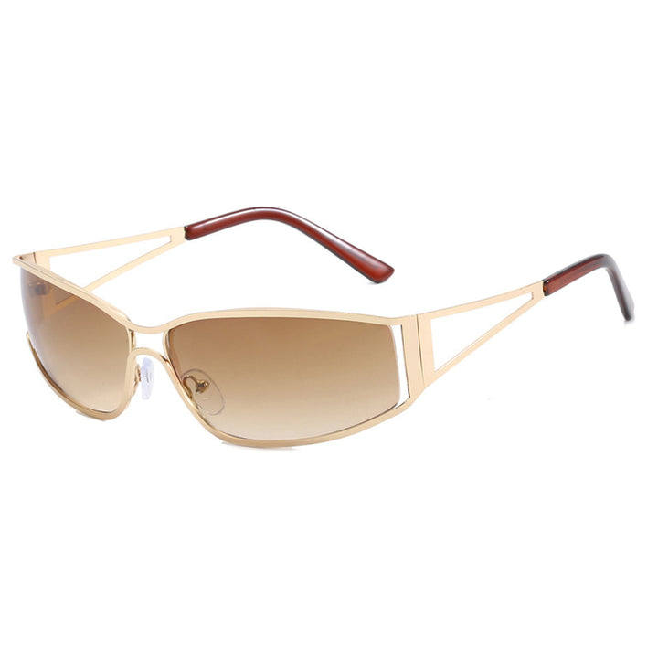 Dame sporty solbriller med moderne ramme Luvikno