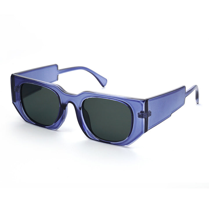 Dame Modisch solbrille med kantet ramme og UV-beskyttelse Luvikno