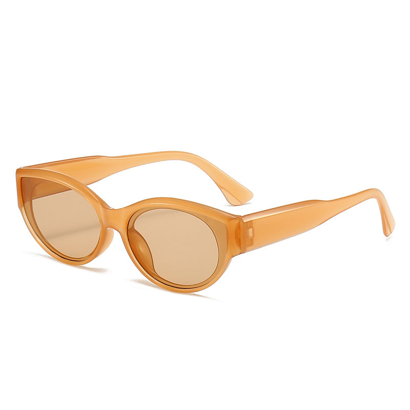 Dame Cat-Eye Solbriller med klart og moderne design Luvikno