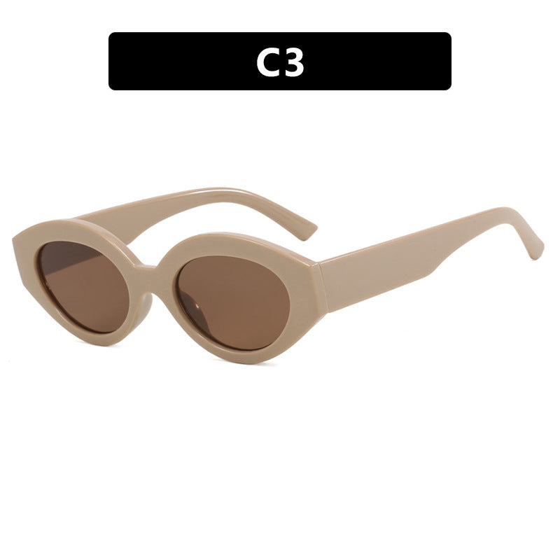 Dame kreativ solbrille i elegant retro-stil Luvikno
