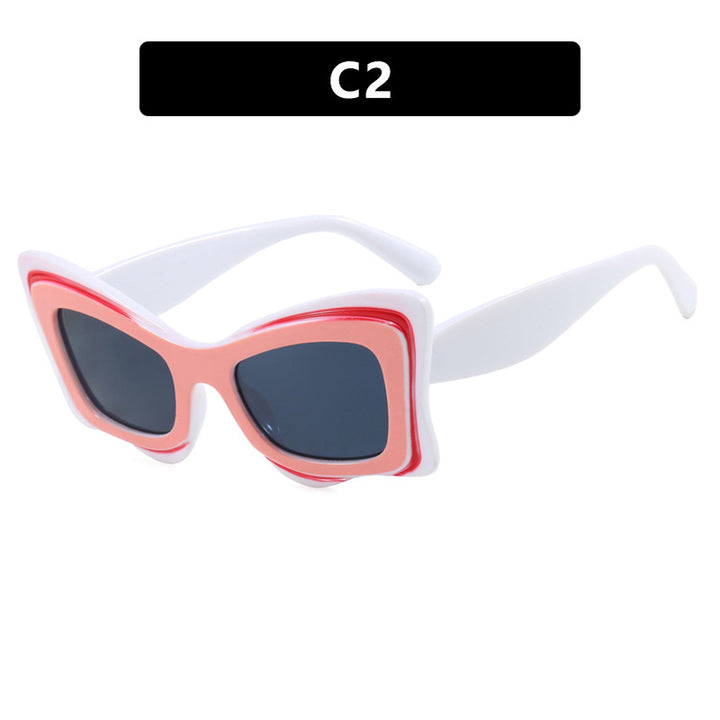 Dame oversized solbrille i ekstravagant design Luvikno