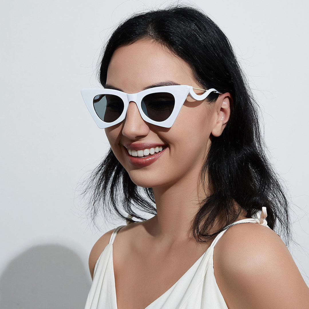 Damer Cat-Eye solbriller Luvikno