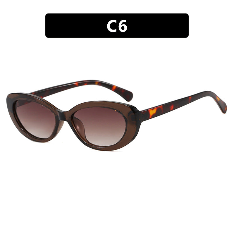 Dame moter Cat-Eye solbriller med UV-beskyttelse og elegant ramme Luvikno