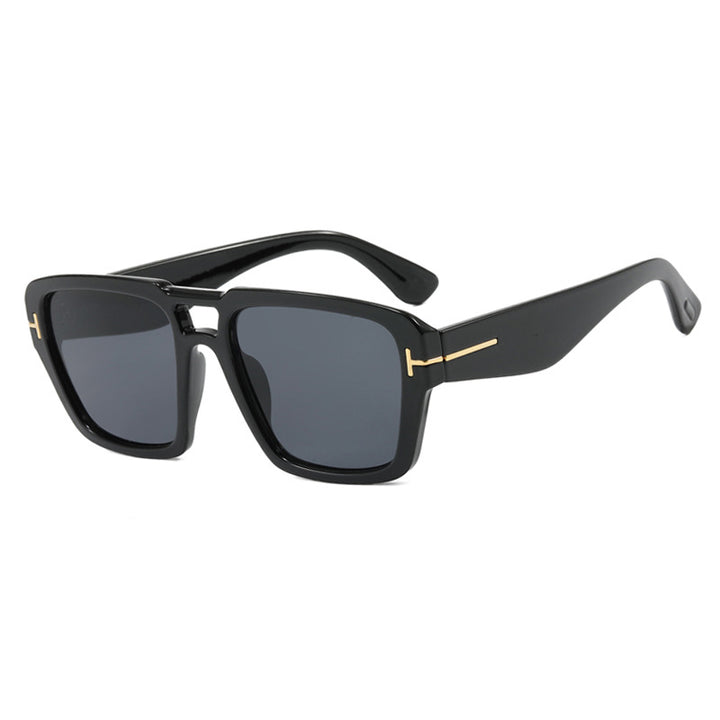 Damer moteriktig kvadratisk solbrille Luvikno