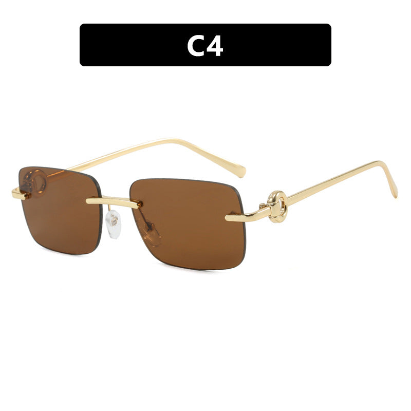Dame fashionable geometrisk brille Luvikno
