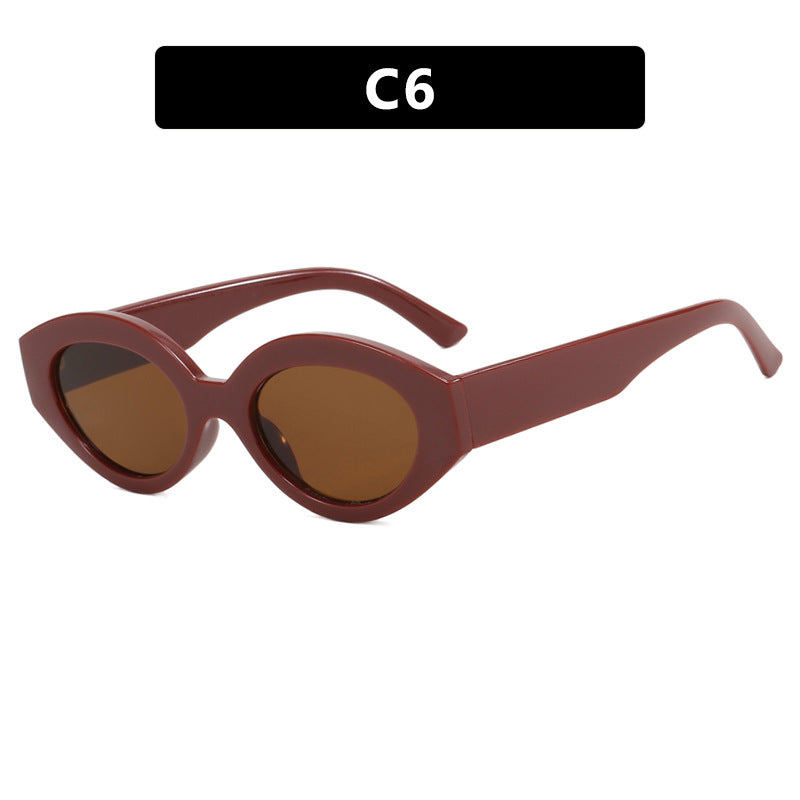 Dame kreativ solbrille i elegant retro-stil Luvikno