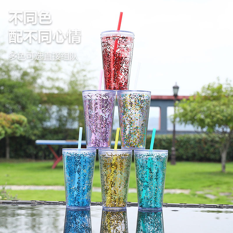 Unisex Glitter Becher Luvikno