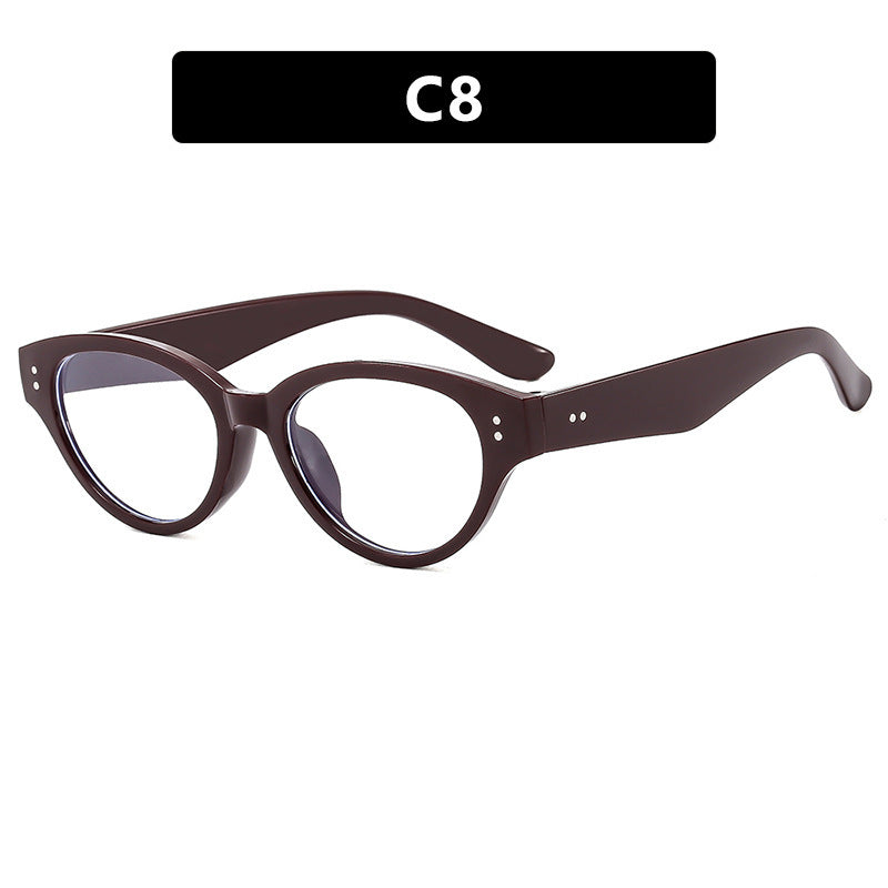 Dame Cat-Eye solbriller i elegant design med bred ramme Luvikno