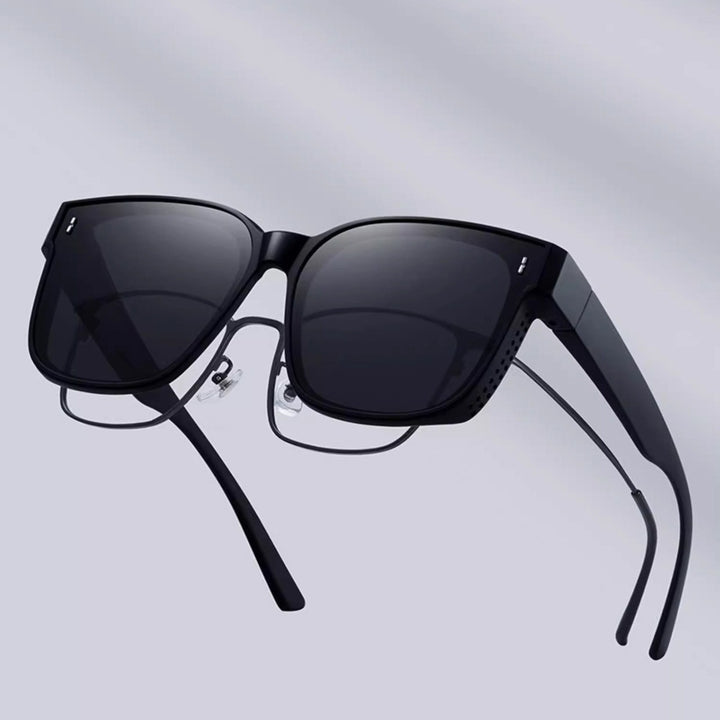 Dame moterisk solbrille i moderne rammedesign Luvikno