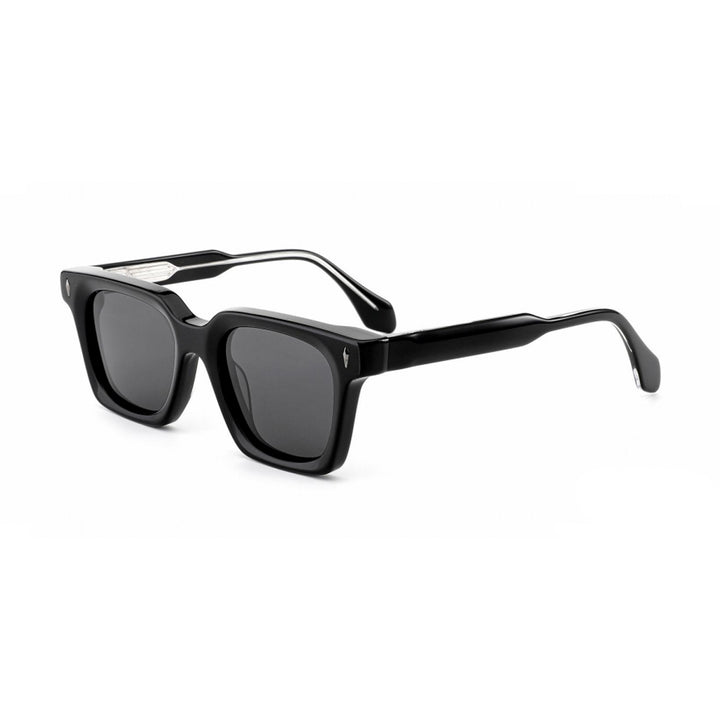 Dame klassisk kvadratisk solbrille med robust ramme og UV-beskyttelse Luvikno