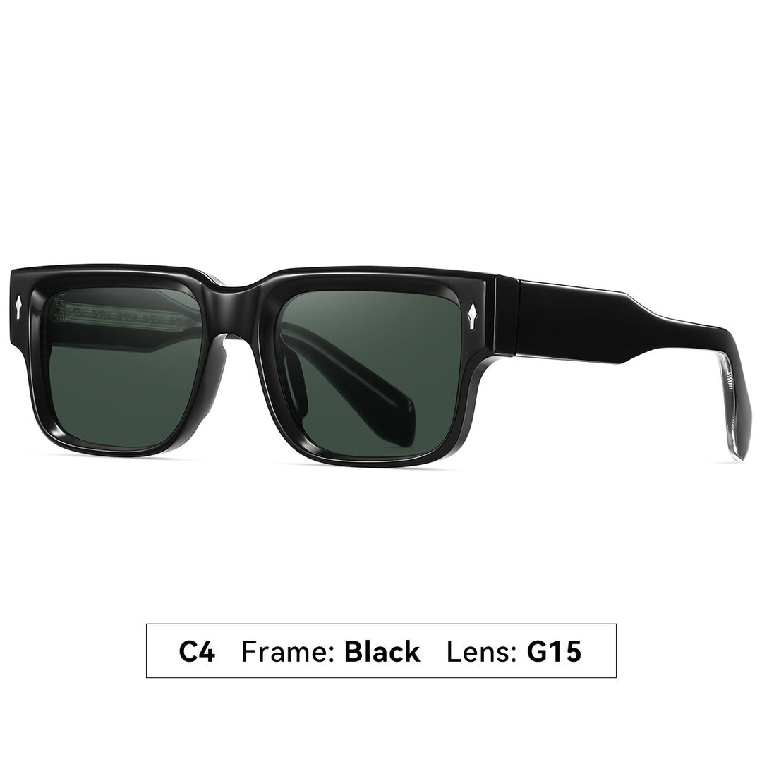 Dame solbrille i moderne, kantet design Luvikno