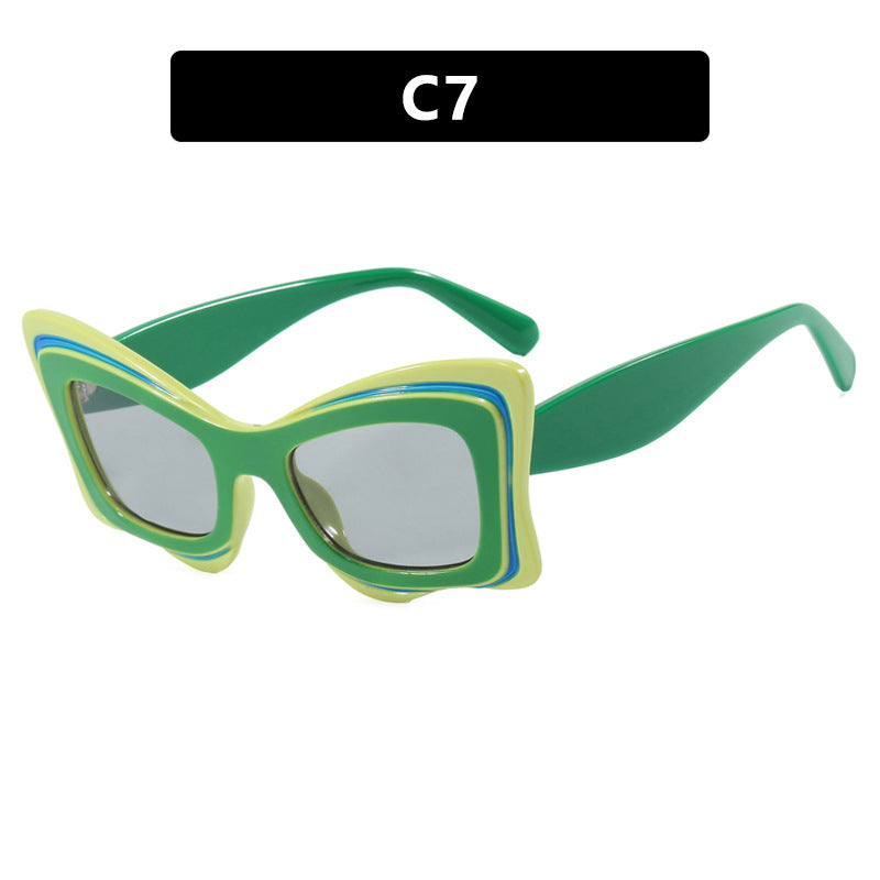 Dame oversized solbrille i ekstravagant design Luvikno