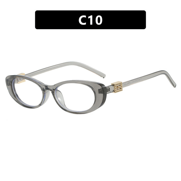 Dame elegant Cat-Eye solbriller med fine aksenter Luvikno