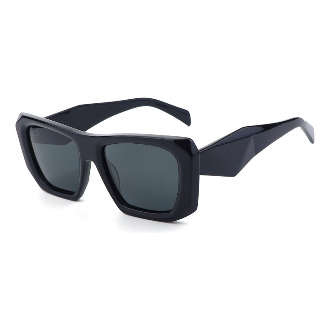 Dame oversized solbriller med unik, moderne ramme Luvikno