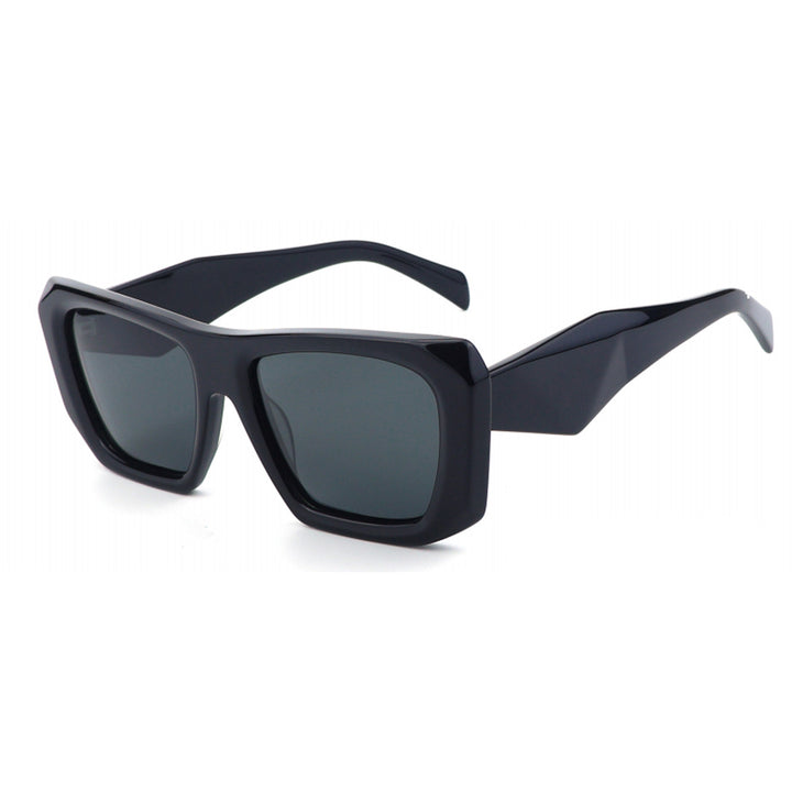 Dame oversized solbriller med unik, moderne ramme Luvikno