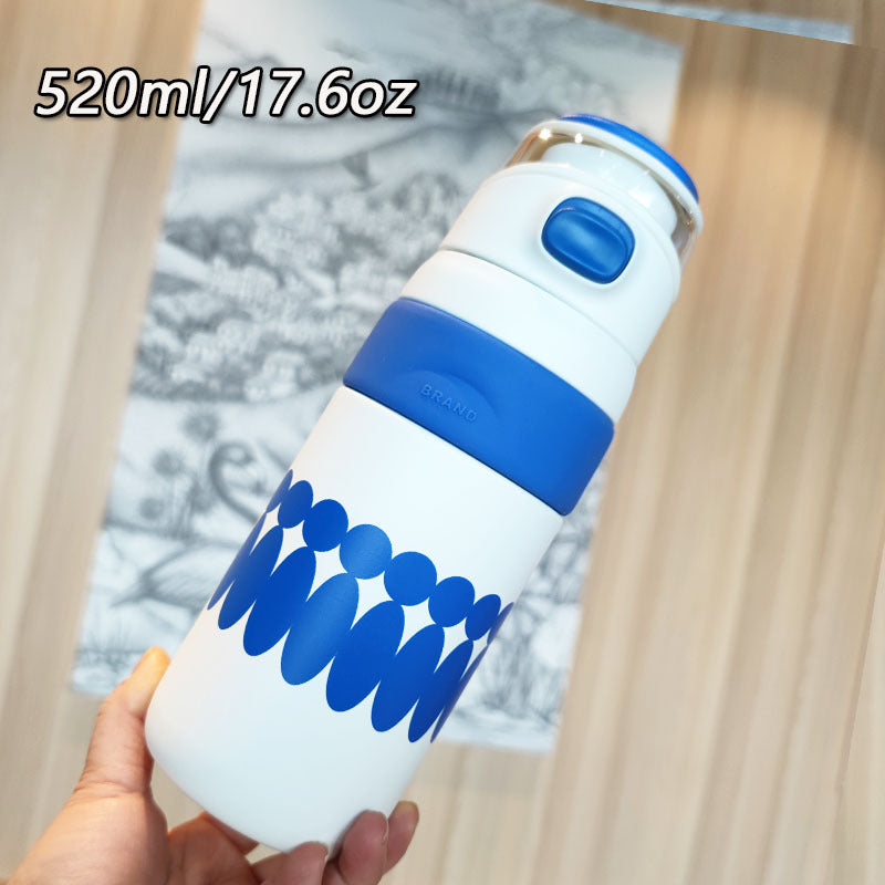Dame BPA-fri vannflaske med innovativ sikkerhetslås Luvikno