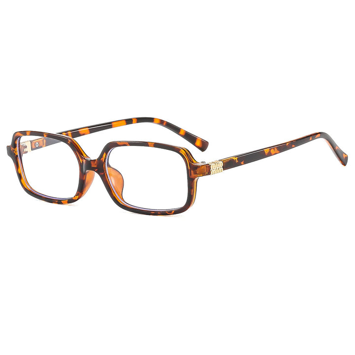 Dame moteriktig solbrille med elegant plastramme og originalt design Luvikno