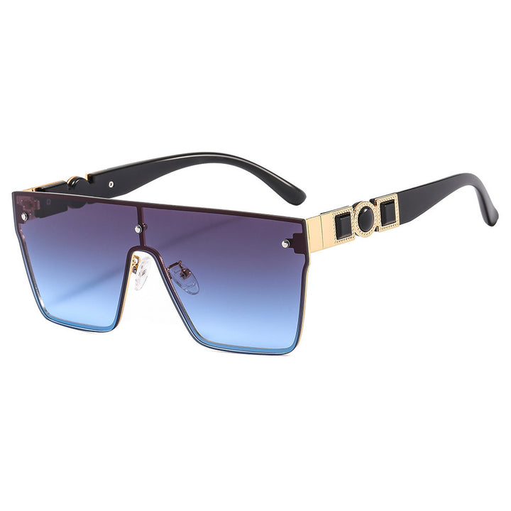 Dame oversized gjennomsiktig solbrille med moderne ramme Luvikno