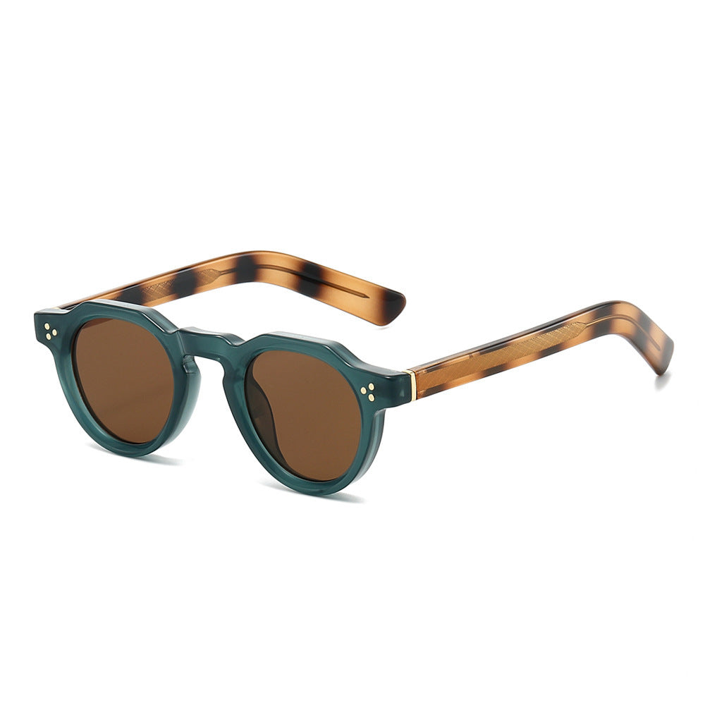 Dame moteriktig solbrille med ekstravagant ramme og UV-beskyttelse Luvikno
