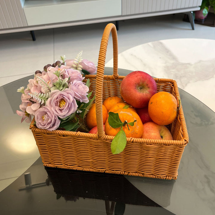 Dame Håndvevd Kurv med elegant Håndtak Luvikno