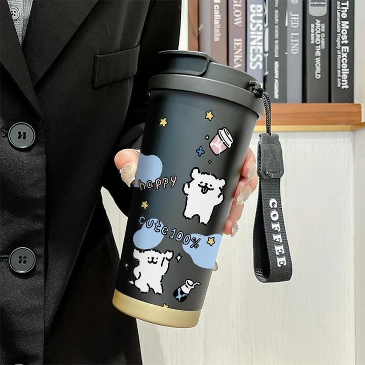 Damen Isolering Kaffeebecher med morsomt Hello Kitty Design Luvikno