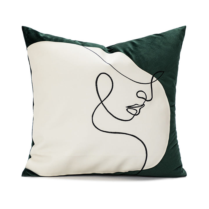 Women Decorative Pillowcase with modern minimalism and unique art design Luvikno