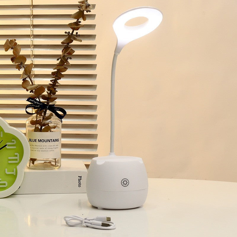 Dame LED skrivebordslampe med fleksibel arm Luvikno