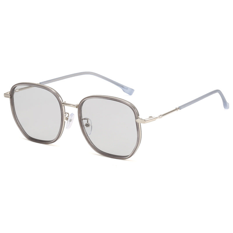 Dame geometrisk oversized solbrille Luvikno