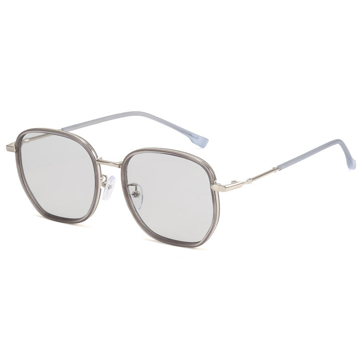 Dame geometrisk oversized solbrille Luvikno