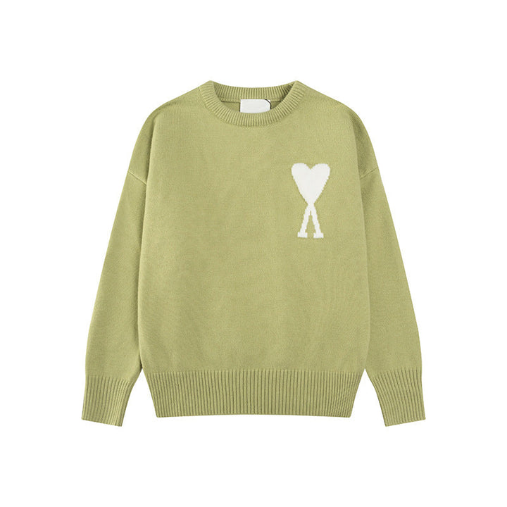 Luvik | Hjerte brodert dame genser