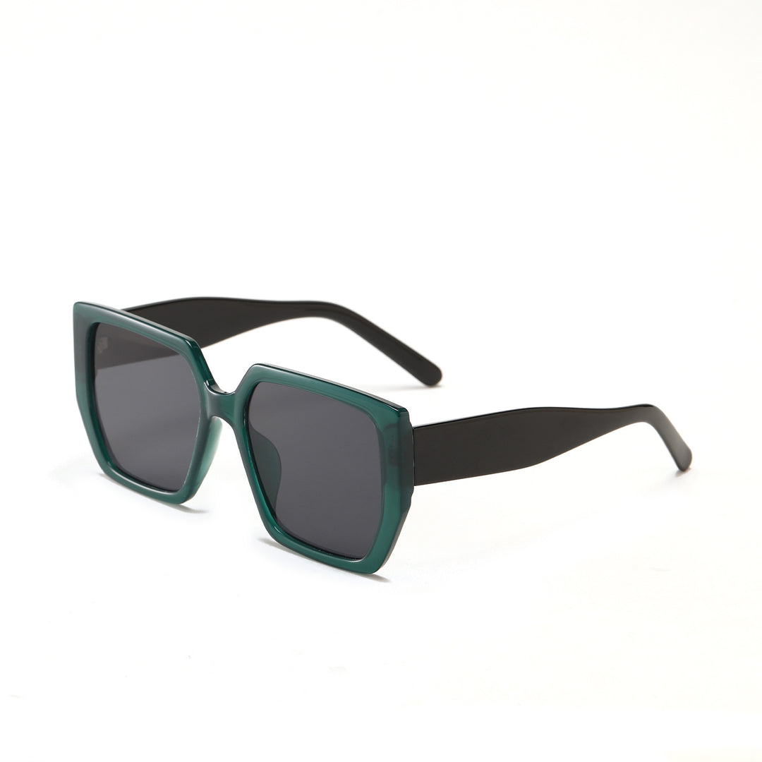 Dame kvadratisk solbrille med beskyttende UV-beskyttelse og moderne design Luvikno