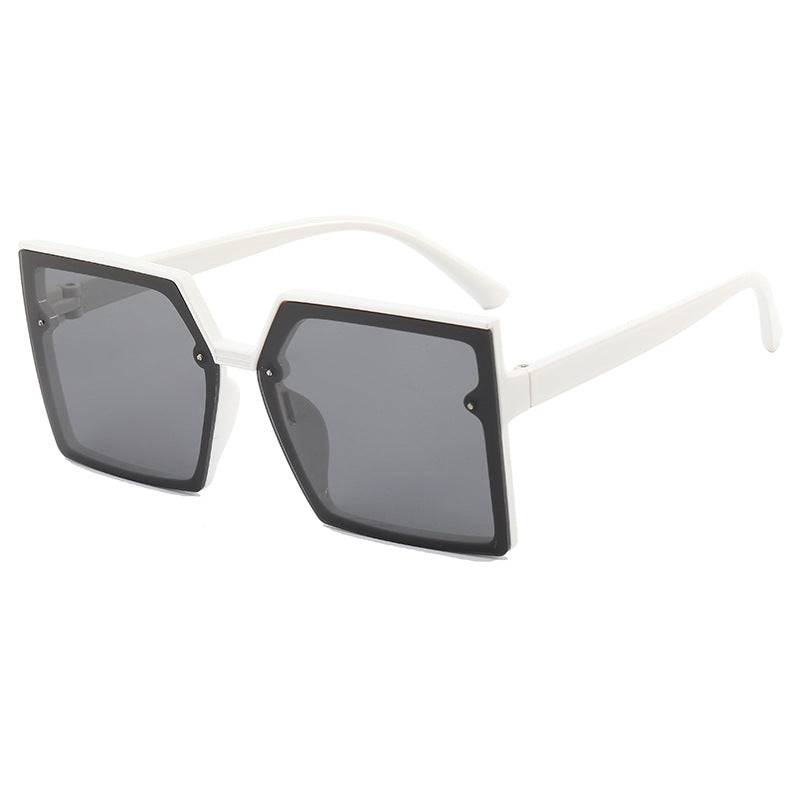 Damer moteriktige oversized solbriller med geometrisk design Luvikno