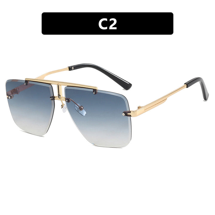 Dame kvadratisk solbrille i stilfull minimalistisk design Luvikno